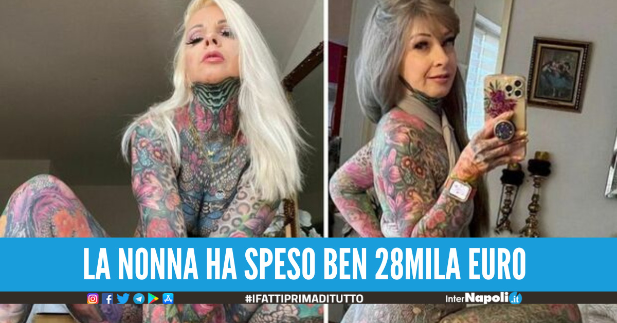 La nonna influencer si è tatuata tutto il corpo è diventata la star