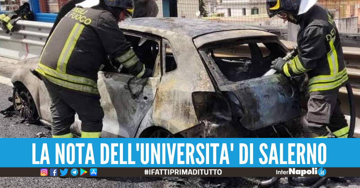 Auto Esplosa Sulla Tangenziale Di Napoli L Unisa Precisa Il Veicolo