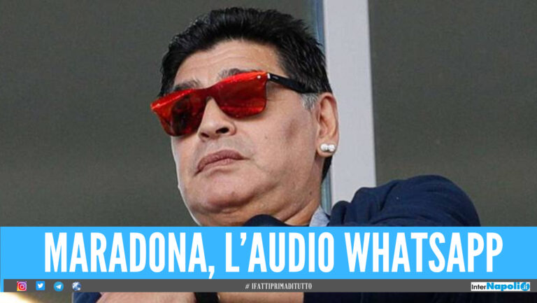 Morte Maradona, l’audio Whatsapp prima di morire: «Abbi cura di Veronica e del mio angelo Dieguito»