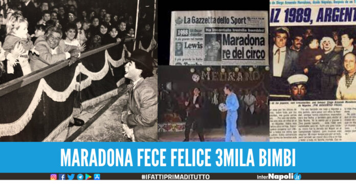 Così convinsi Maradona a vestirsi da clown al circo, rese felici 3mila bimbi di Napoli