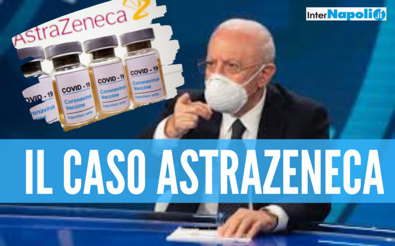 Astrazeneca, l'Asl di Napoli sospende la vaccinazione per i lotti icriminati ma De Luca chiarisce: 