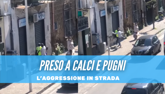 Postino picchiato per motivi banali a Frattamaggiore, il video dell'aggressione