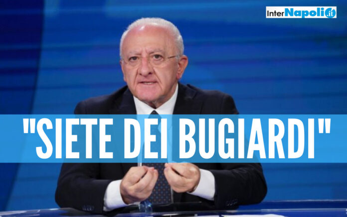 Covid e vaccini in Campania, De Luca dopo i dati in tv: 