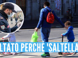 Multa a Napoli per un giovane papà: il figlio 'saltellava' in strada