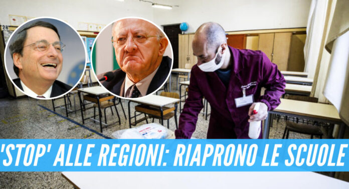 Scuola, si avvicina la riapertura: stop ai poteri delle regioni