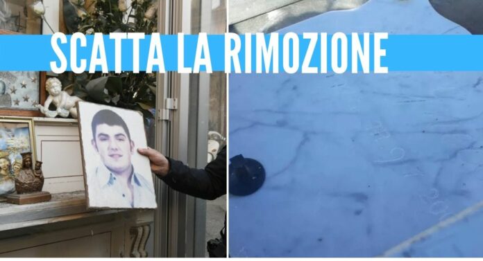 altarini rimossi targa