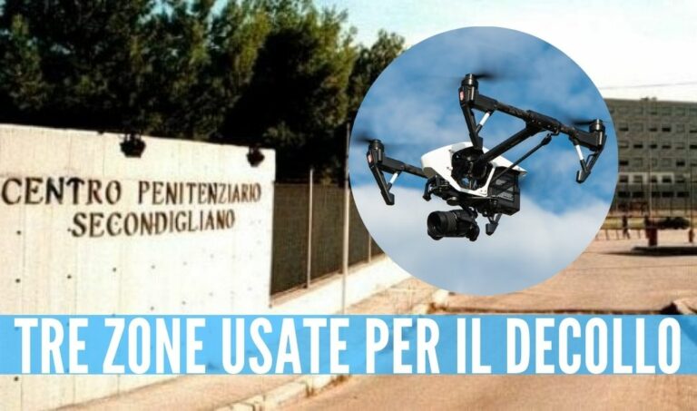 carcere secondigliano droni smartphone