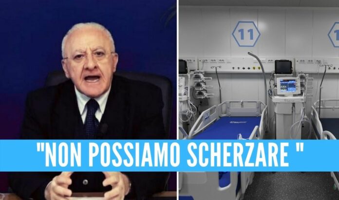 de luca campania sintomatici posti letto