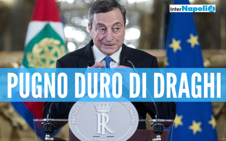 Pugno duro di Mario Draghi