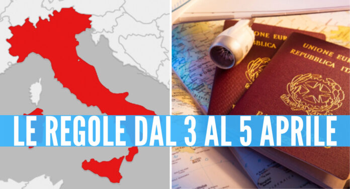 Italia zona rossa a Pasqua