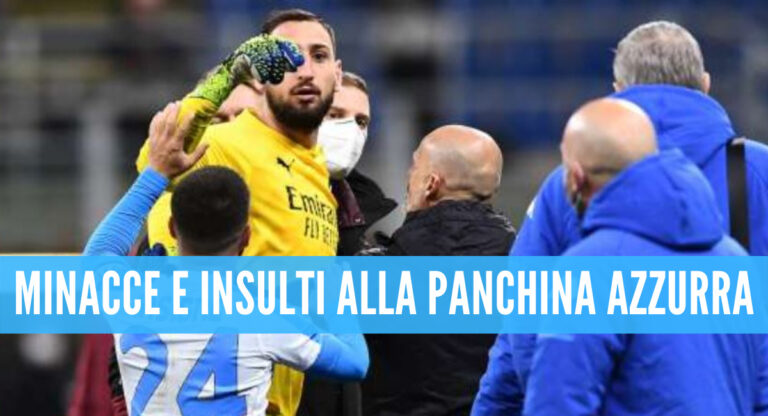 Donnarumma, multa da 10mila euro dopo Milan-Napoli: “Minacce a tesserato azzurro”