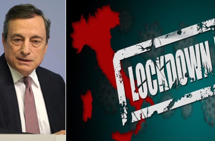 Mario Draghi annuncia lockdown