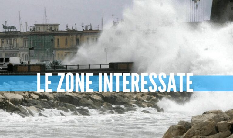 Vento forte e mareggiate, scatta una nuova allerta meteo in Campania