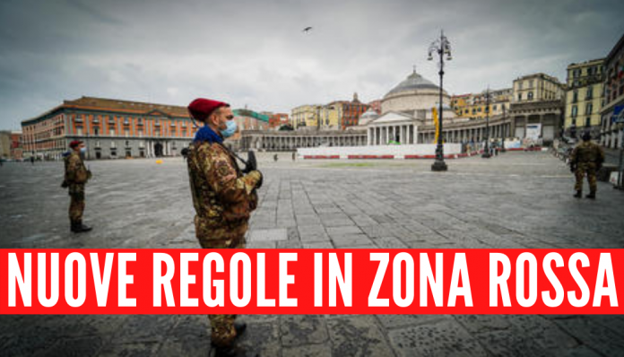 Nuove regole in zona rossa