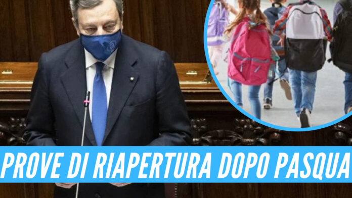Draghi, prove di riapertura dopo Pasqua