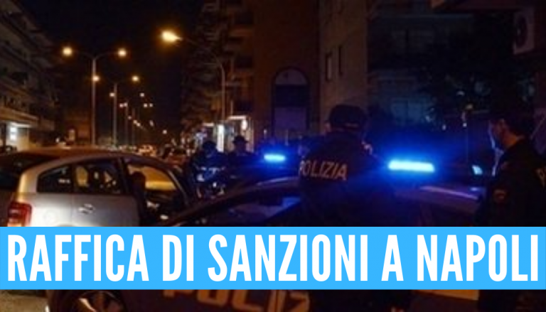 In giro di notte e senza mascherina: oltre 100 sanzioni a Napoli nel weekend in zona rossa