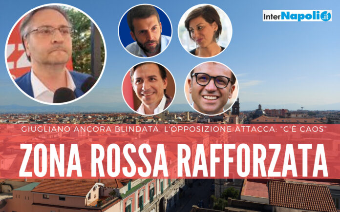 Giugliano, raddoppiati i casi di Covid dall'ultimo bollettino. Confermata la zona rossa rafforzata, l'opposizione: 