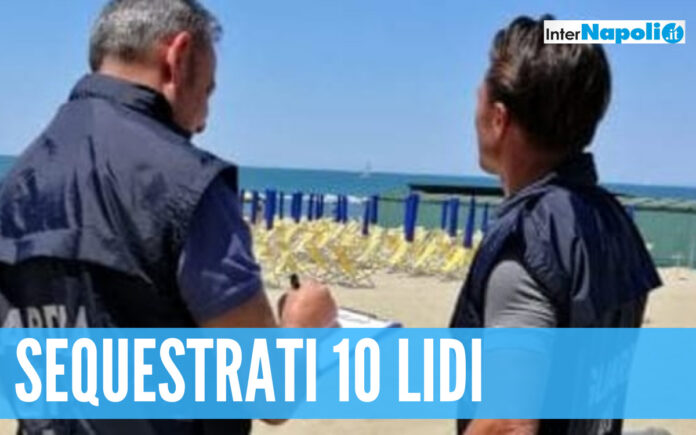 Sequestrati 10 lidi a Castel Volturno