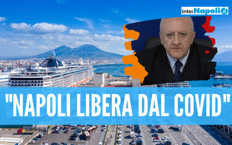 De Luca annuncia: “Napoli la prima grande città d’Europa immune dal Covid”