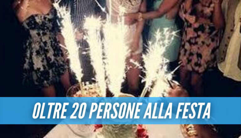 Il Covid non fa paura a Napoli, scoperta festa di compleanno con buffet e musica