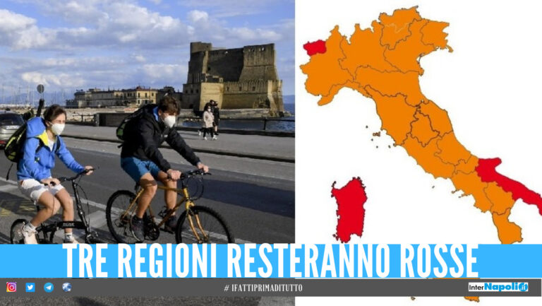 Undici regioni verso la zona gialla, la Campania ancora a rischio