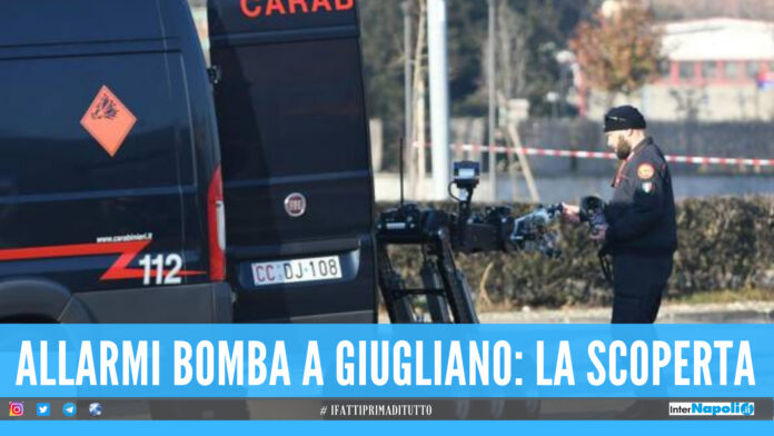 Allarmi bomba a Giugliano, denunciato un 45enne