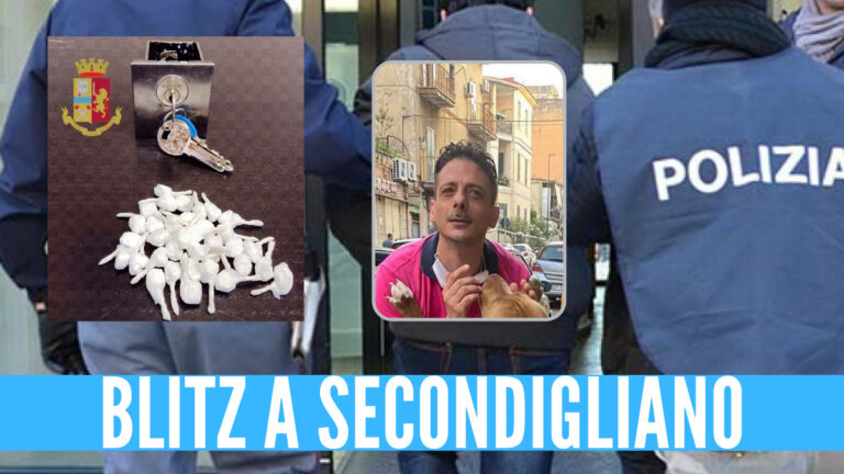 Droga a Secondigliano, bloccato mentre nasconde la ‘dosi’