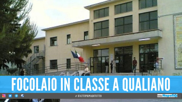 Focolaio covid in una scuola di Qualiano, 9 positivi su 16 alunni: contagiati 3 insegnanti