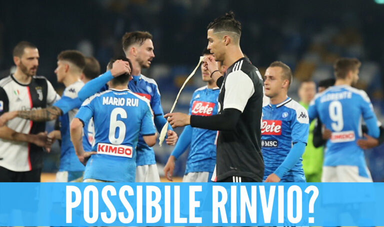 Juve-Napoli, 3 giocatori positivi e tante polemiche: possibile un altro rinvio?