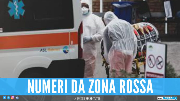 Bollettino da zona rossa in Campania: oltre 2 mila nuovi casi e 45 decessi