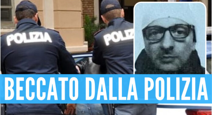 Sullo sfondo immagine generica di un arresto, nel riquadro Salvatore Gaudioso