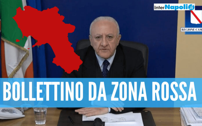 De Luca e il bollettino da zona rossa