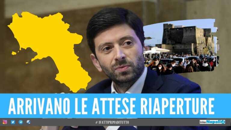 Campania in zona gialla, si attende l’ordinanza del ministro Speranza