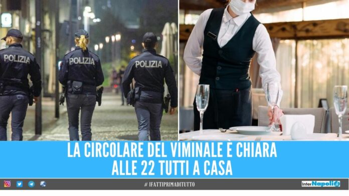 circolare coprifuoco ristorante