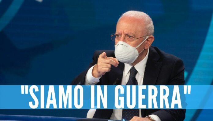 siamo in guerra campania de luca riaperture campania