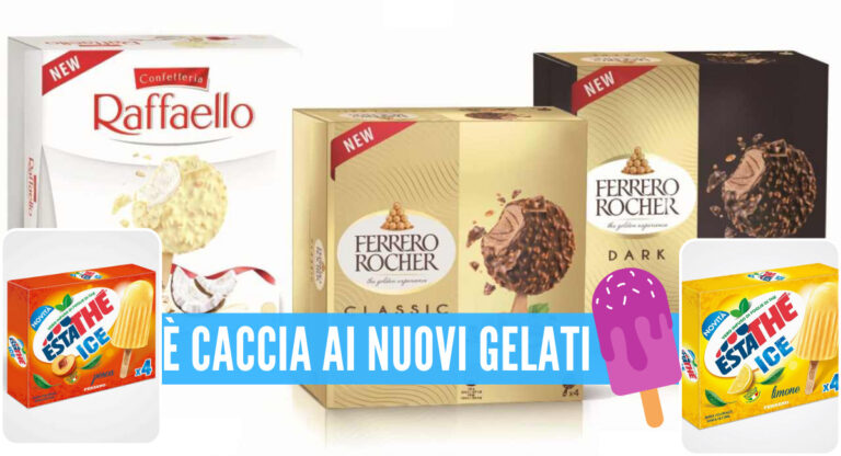 I nuovi gelati Ferrero, Stecco Rocher e i ghiaccioli Estathé