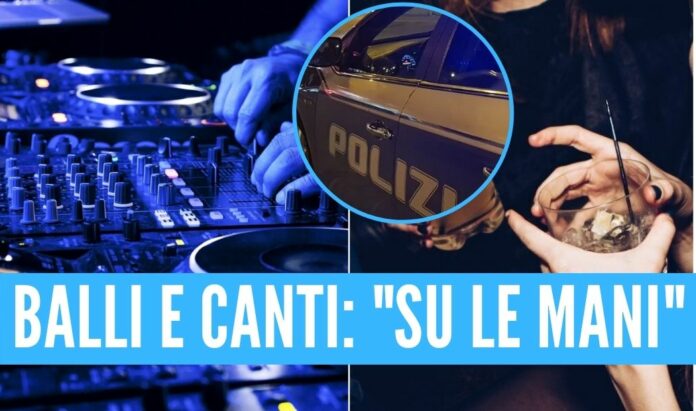 polizia festa abusiva hotel napoli