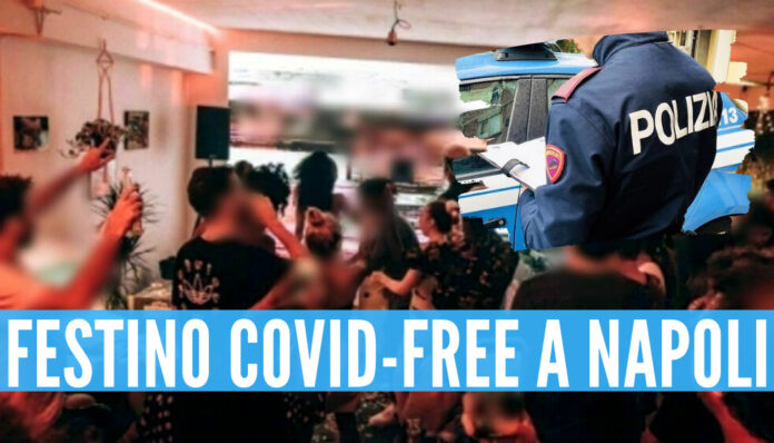 Festino covid free a Napoli: agenti aggrediti