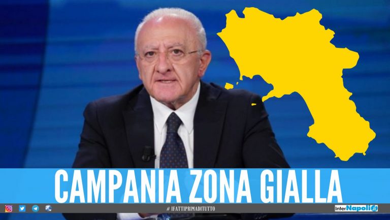 Ipotesi zona gialla in Campania, De Luca: “Governo ragioni sui posti letto”