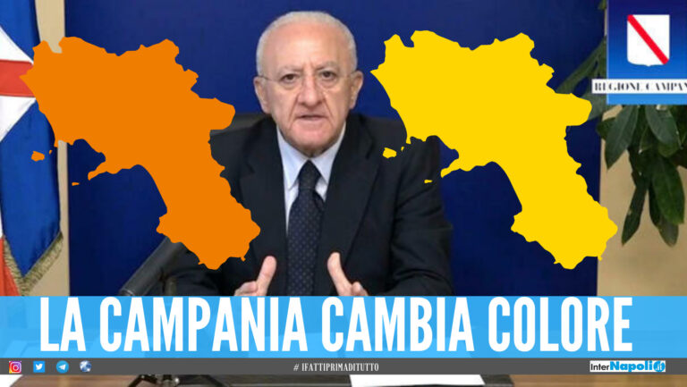 La Campania potrebbe cambiare colore