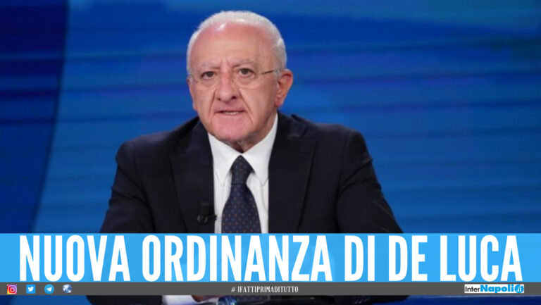 Obbligo mascherina e movida, De Luca annuncia la nuova ordinanza in Campania