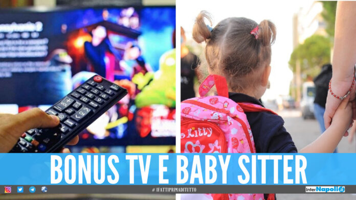 Arrivano bonus tv e baby sitter