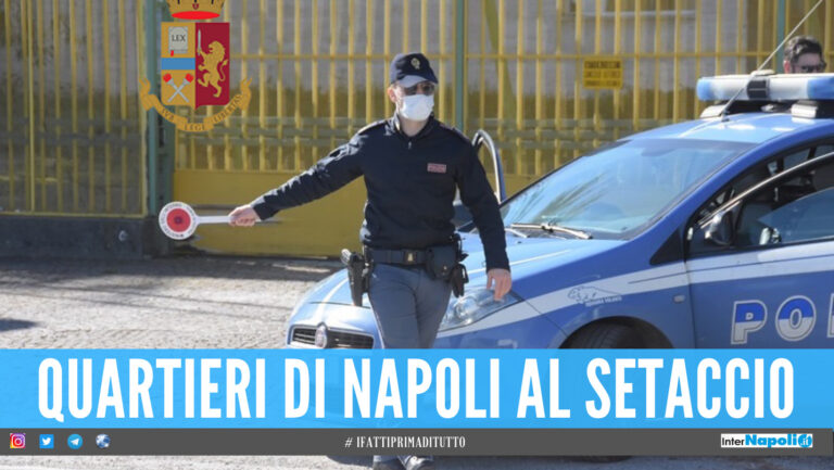 Secondigliano, Rione Lauro e Fuorigrotta: blitz della polizia nei 3 quartieri di Napoli