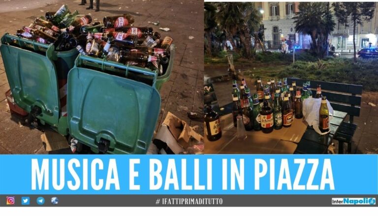 In attesa della zona gialla è già ‘liberi tutti’ a Napoli, beccati in 200 in piazza