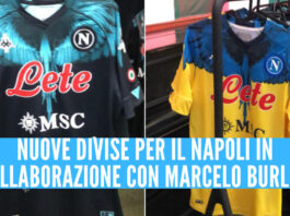 nuove divise Napoli Marcelo Burlon