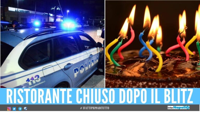 Compleanno illegale nel ristorante a Chiaiano, nei guai invitati e festeggiato