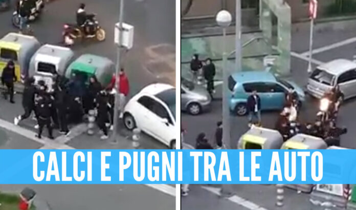 Le immagini della rissa a Materdei