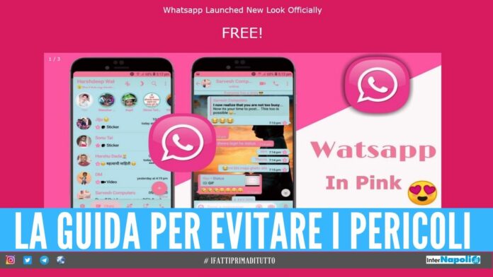 whataspp pink rosa pericolo vittime