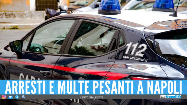 Controlli a tappeto a Napoli, arresti e multe da oltre 35mila euro