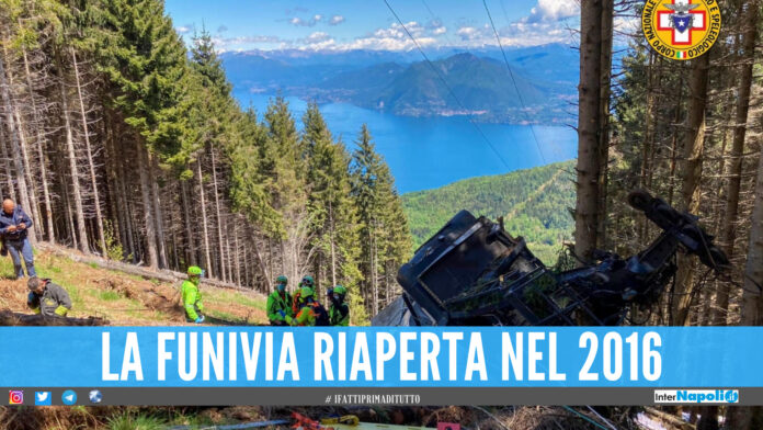Funivia precipitata nel vuoto, la cabina è stata riattivata nel 2016 dopo 2 anni di stop
